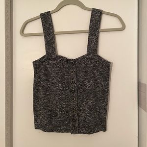 Madewell Knit button up tank